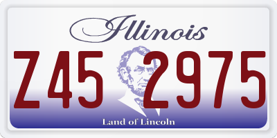 IL license plate Z452975