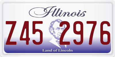 IL license plate Z452976