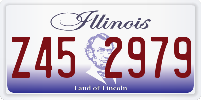 IL license plate Z452979