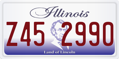 IL license plate Z452990
