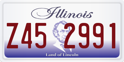 IL license plate Z452991