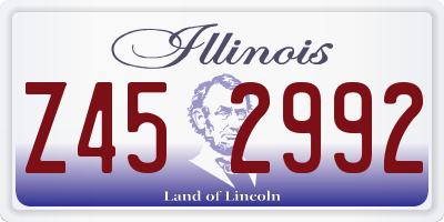 IL license plate Z452992