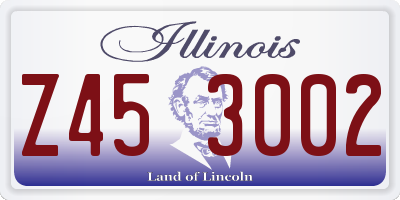 IL license plate Z453002