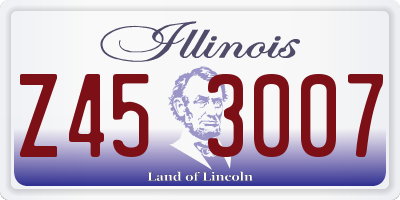 IL license plate Z453007