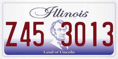 IL license plate Z453013
