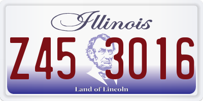IL license plate Z453016