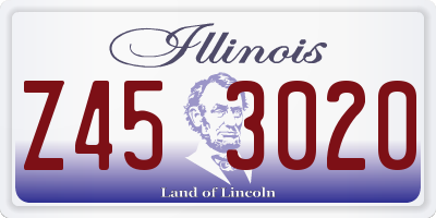 IL license plate Z453020