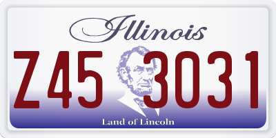IL license plate Z453031
