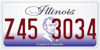 IL license plate Z453034