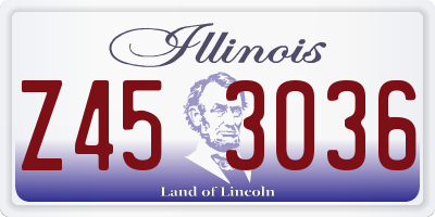 IL license plate Z453036
