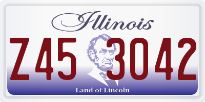 IL license plate Z453042