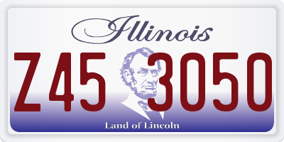 IL license plate Z453050