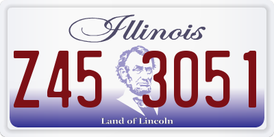 IL license plate Z453051