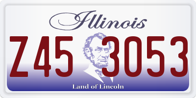 IL license plate Z453053