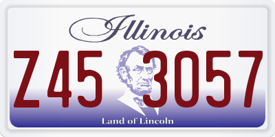 IL license plate Z453057