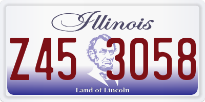 IL license plate Z453058