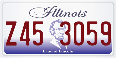 IL license plate Z453059
