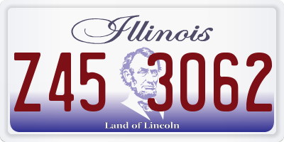 IL license plate Z453062