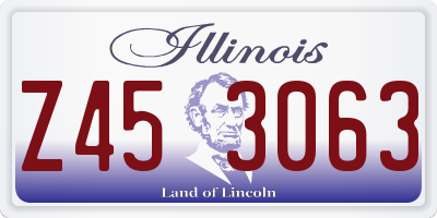 IL license plate Z453063