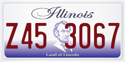IL license plate Z453067