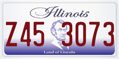 IL license plate Z453073