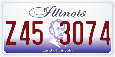 IL license plate Z453074