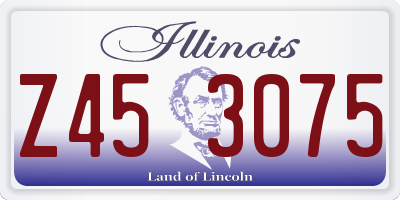 IL license plate Z453075