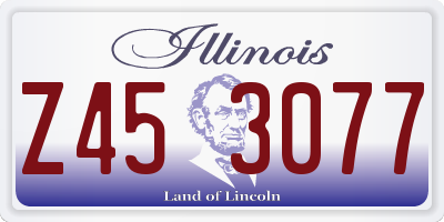 IL license plate Z453077