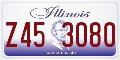 IL license plate Z453080