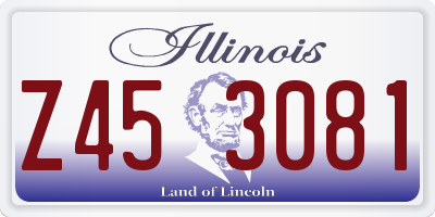 IL license plate Z453081