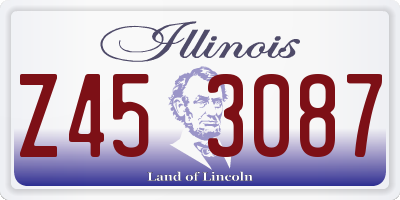 IL license plate Z453087