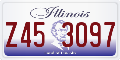 IL license plate Z453097