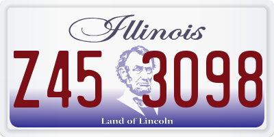IL license plate Z453098