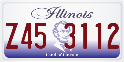IL license plate Z453112