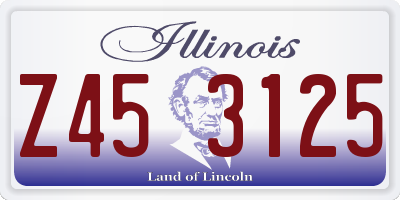 IL license plate Z453125