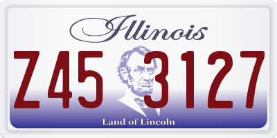 IL license plate Z453127
