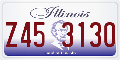 IL license plate Z453130