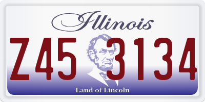 IL license plate Z453134