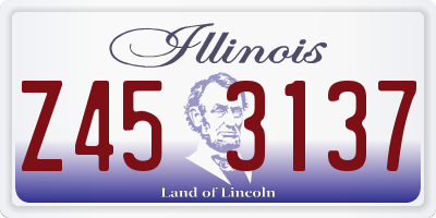 IL license plate Z453137