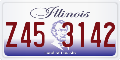 IL license plate Z453142