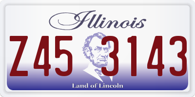 IL license plate Z453143