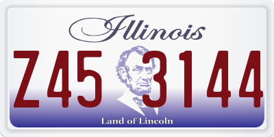 IL license plate Z453144