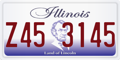 IL license plate Z453145