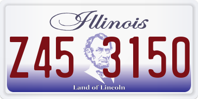 IL license plate Z453150