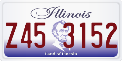 IL license plate Z453152