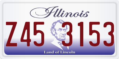 IL license plate Z453153
