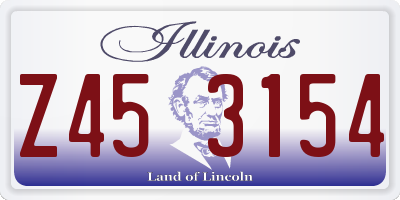 IL license plate Z453154