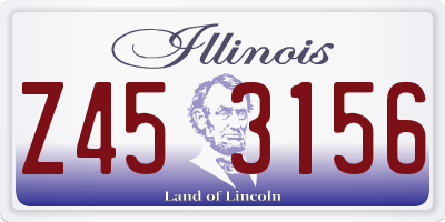 IL license plate Z453156