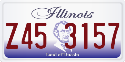 IL license plate Z453157