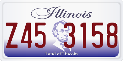 IL license plate Z453158